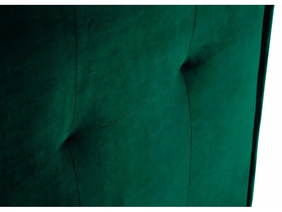 Tăblie de pat verde-închis 140x120 cm Monica – Milo Casa