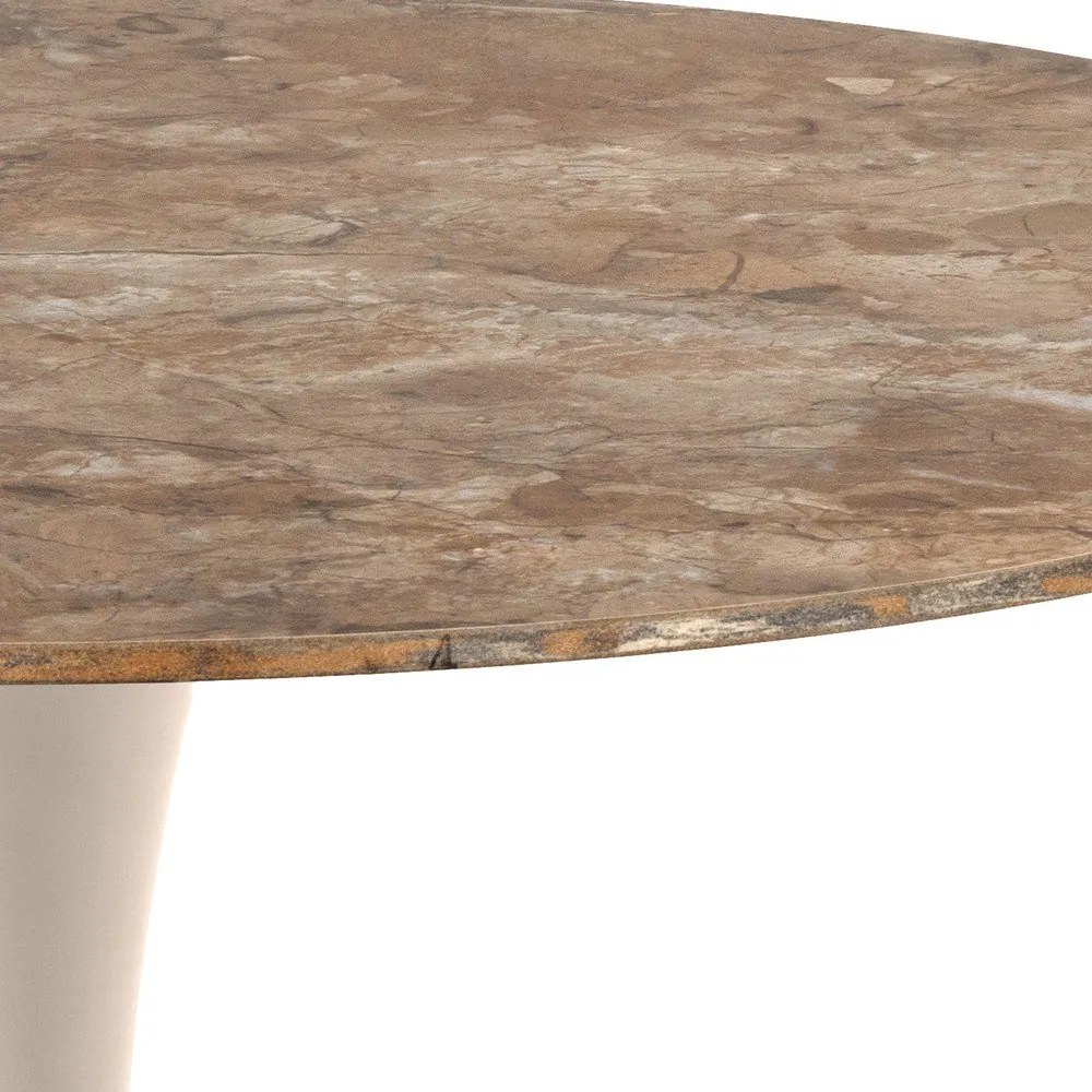 Masă de dining rotundă cu blat ceramic ø 90 cm Malta – Actona