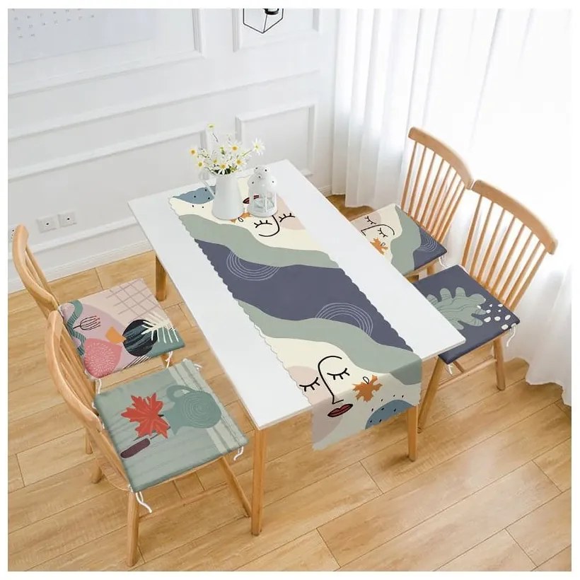 Set napron de masă și perne de scaun 5 buc. – Mila Home