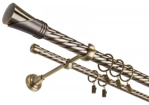 Galerie dubla TWIST DUNCAN dubla 25/19 - AUR ANTIC (Alege marime: 120 cm)