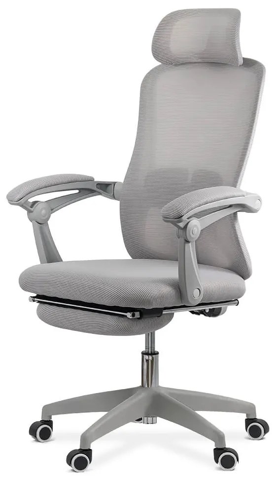 Scaun ergonomic OFF 430 gri, suport picioare și rabatare 135°