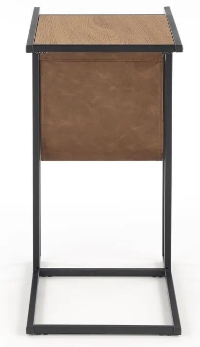 Masuta laterala Compact, stejar auriu / negru
