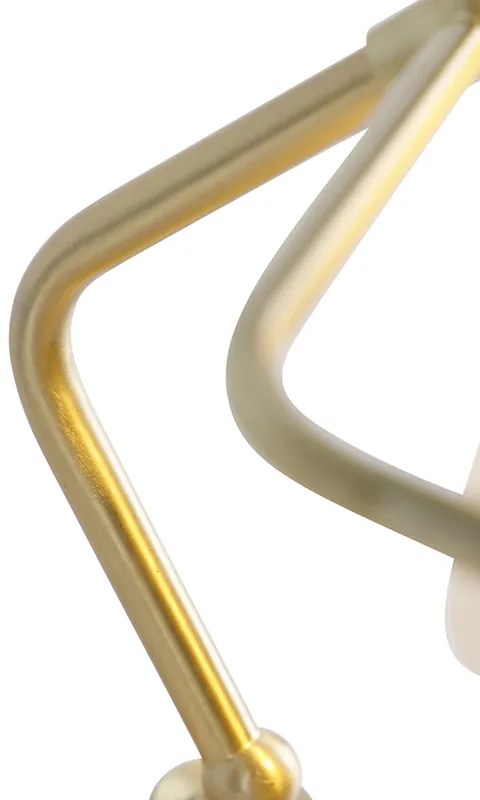 Lampă clasică de notar aurie cu sticlă opalescentă - Banker