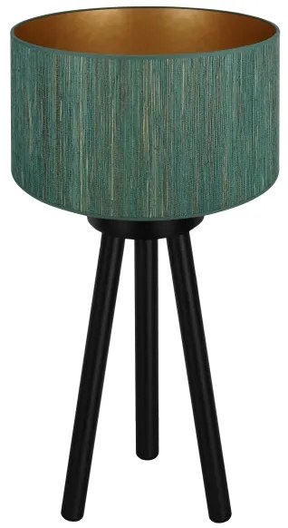 Brilagi - Lampă de masă BOSTON ROLLER 1xE27/15W/230V verde/auriu