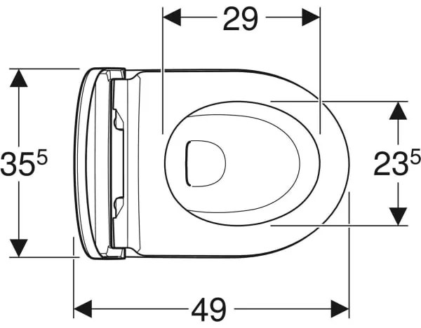 Set vas wc suspendat rimless cu capac soft close, alb mat, Geberit, iCon