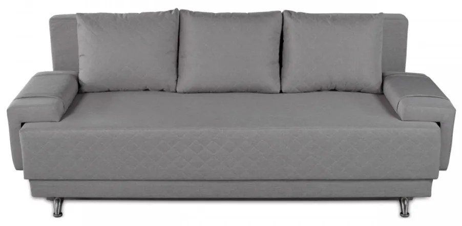 Canapea extensibila Napoli Grey, 205x90x86 cm, cu lada de depozitare