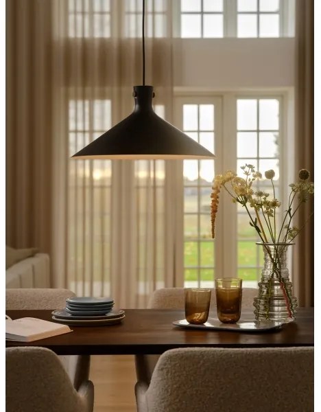 Nordlux - Pendul pe cablu DORINA 1xE27/60W/230V, negru