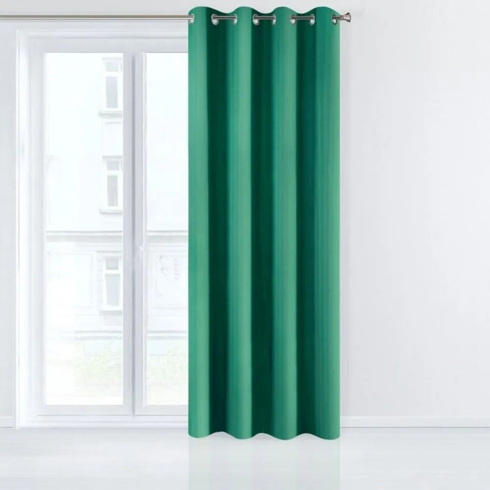 Draperie elegantă verde pentru fereastră Lungime: 250 cm