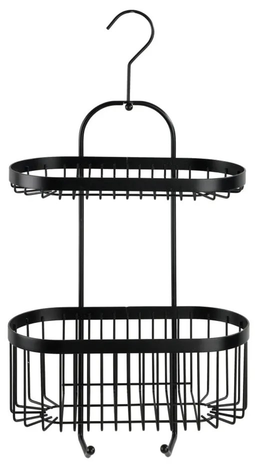 Coș suspendat Wenko Classic Plus 2 Tier Caddy, negru