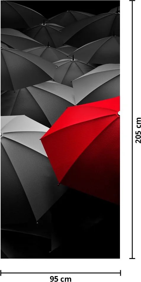 Fototapet pentru ușă - Umbrelă deschisă (95x205cm)