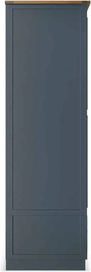Dulap lemn masiv natur Richmond Albastru/, 150 × 60 × 190 cm