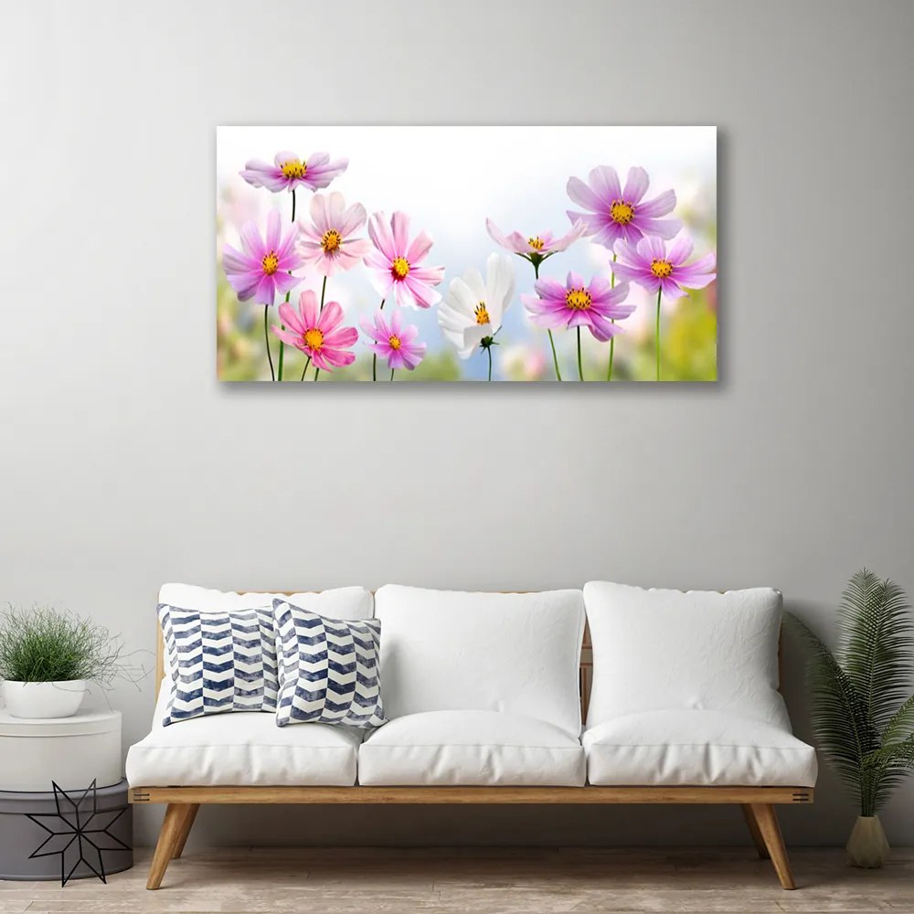 Tablou pe panza canvas Flori roz Floral