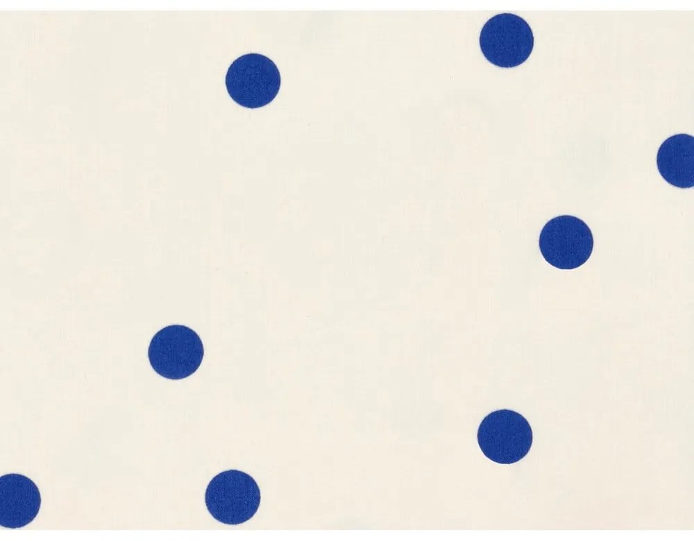 Lenjerie de pat albastră-crem din bumbac satinat pentru pat de o persoană 140x200 cm Solaris – Södahl