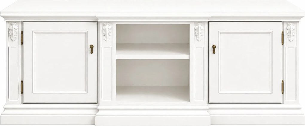 Comodă TV lemn masiv Bernhard, 172 × 57 × 64 cm