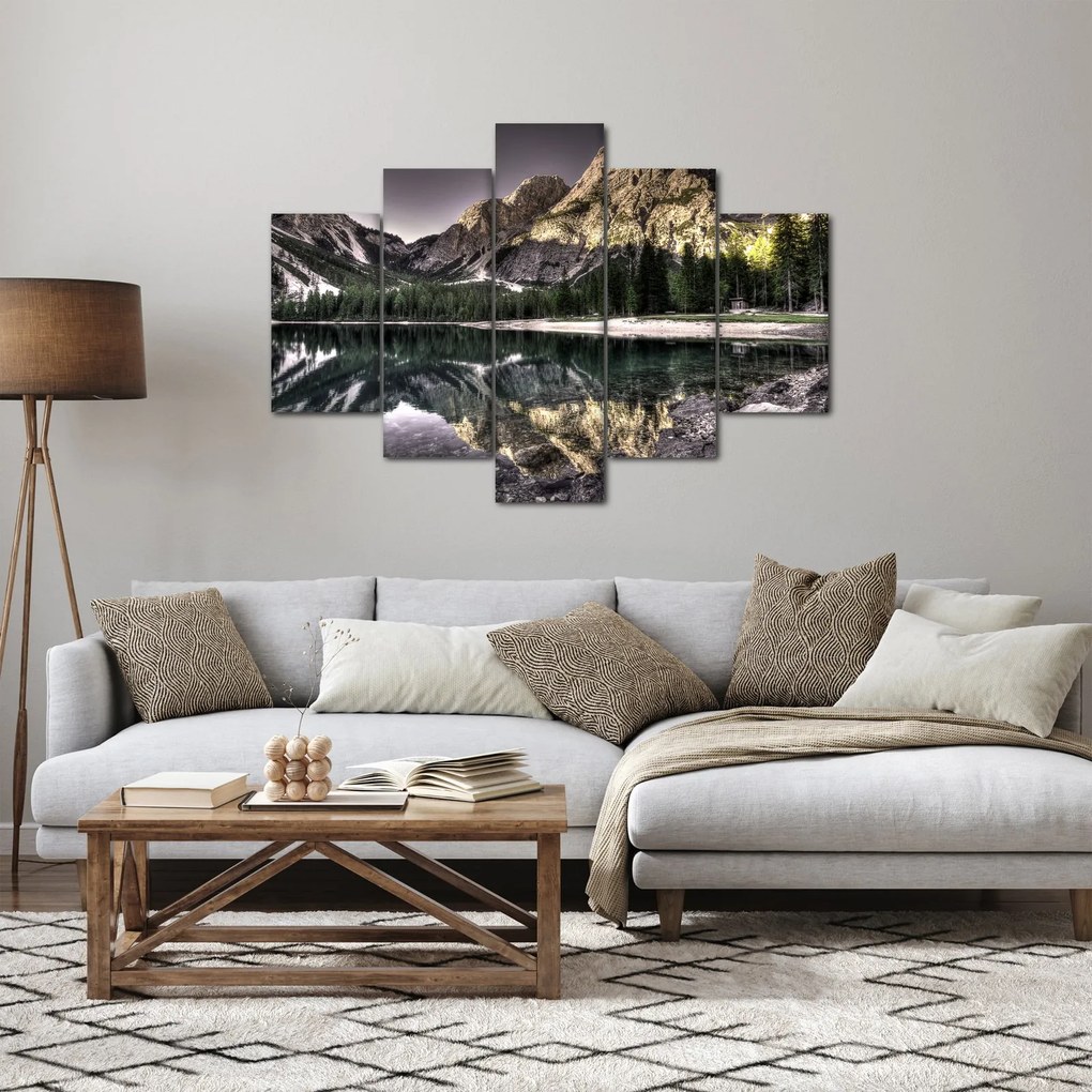 Tablou cu lac montan (150x105 cm)