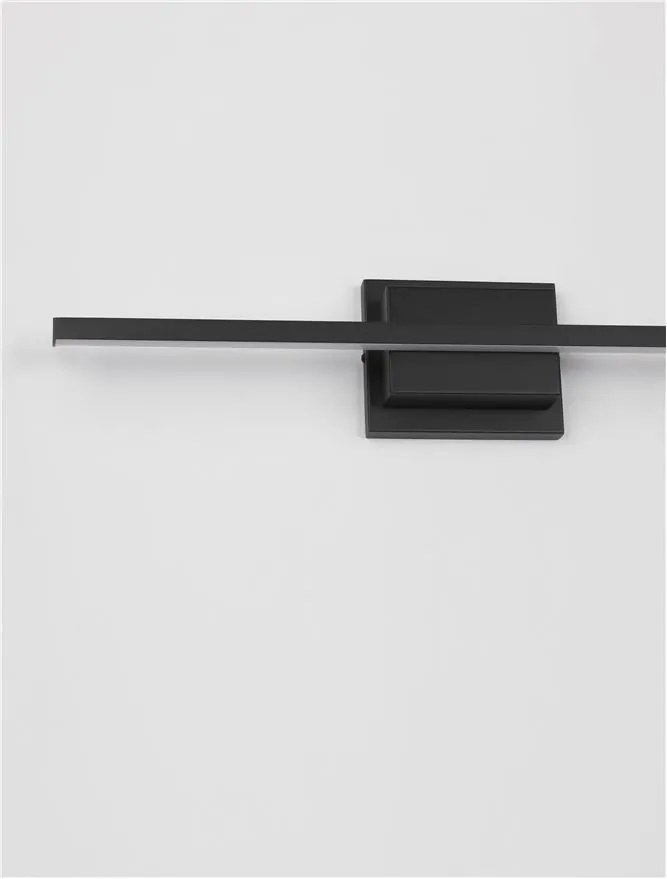 Aplica LED pentru oglinda / tablou AZURE negru L-60,5cm