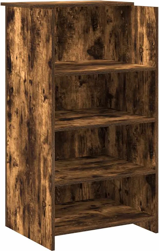 vidaXL Birou de recepție stejar afumat 55x50x103,5 cm lemn prelucrat
