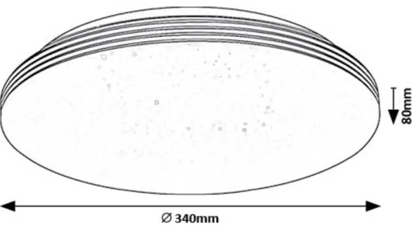 Plafonieră LED Rabalux 71179 OSCAR LED/18W/230V 4000K d. 34 cm