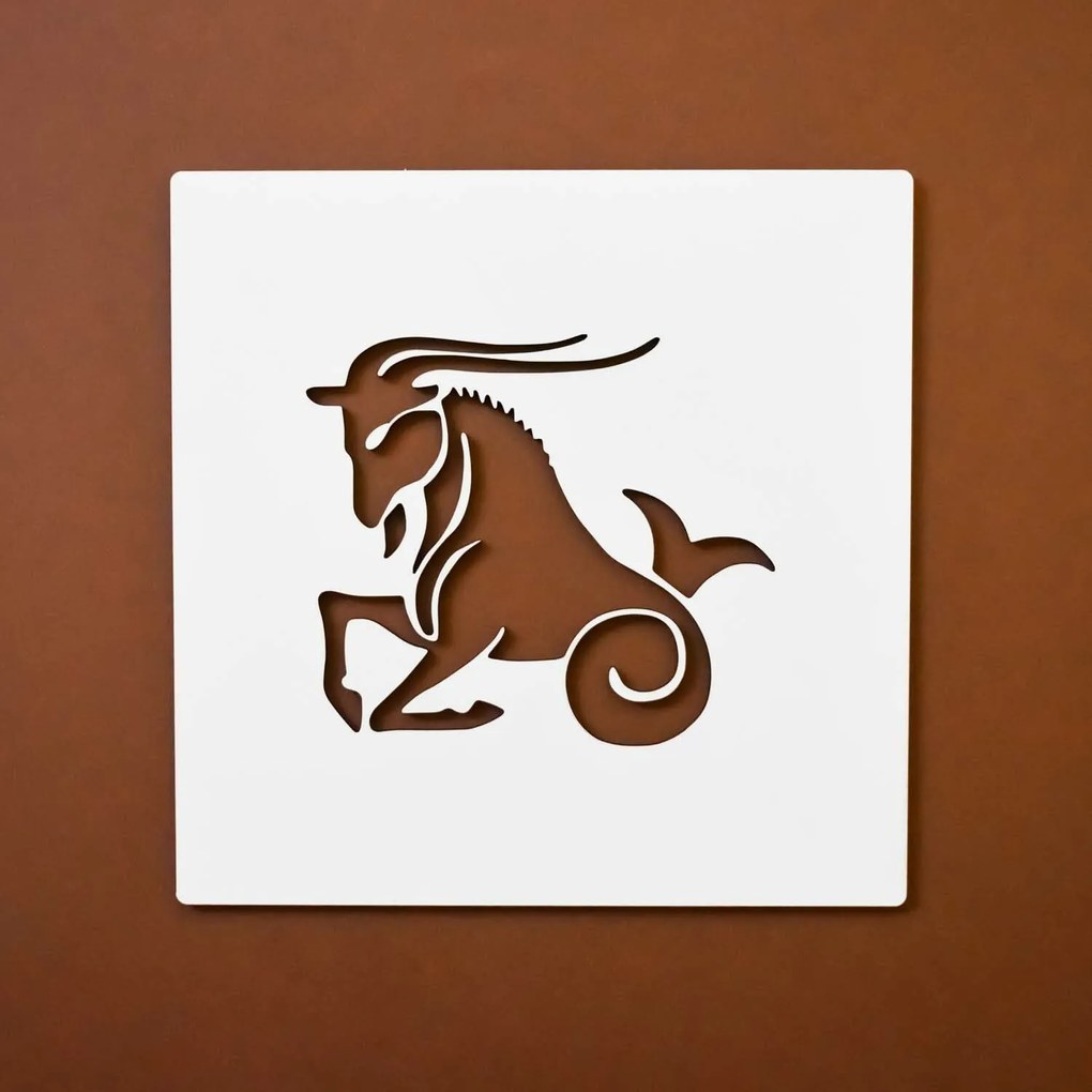 DUBLEZ | Tablou din lemn - Zodia Capricorn