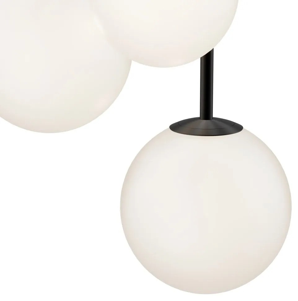 Lustra cu 3 pendule design modern Basic form negru
