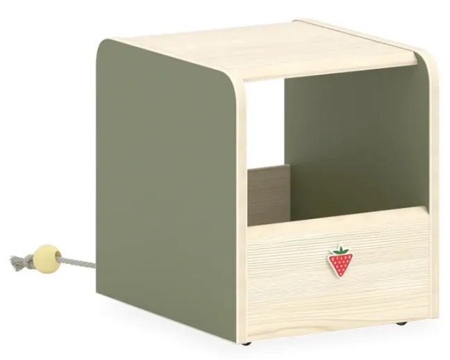 Taburet cu spatiu de depozitare pentru copii,  Colectia Montess Natural