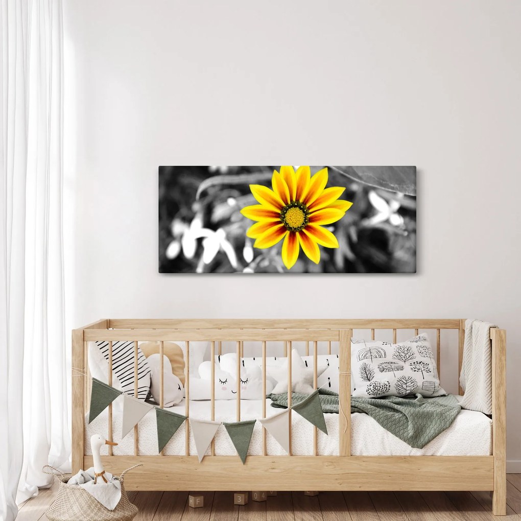 Tablou cu floare galbenă (120x50 cm)
