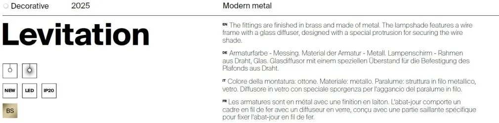 Lustra/Pendul LED design modern Levitation D-50cm