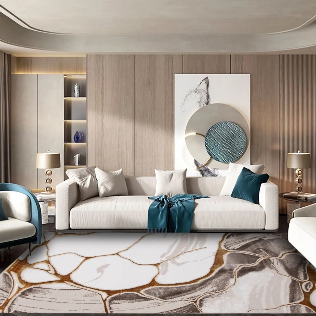 Covor Modern Living , Dormitor Dreptunghiular Marble 0851A (Alege dimensiunea: 80 x 150)