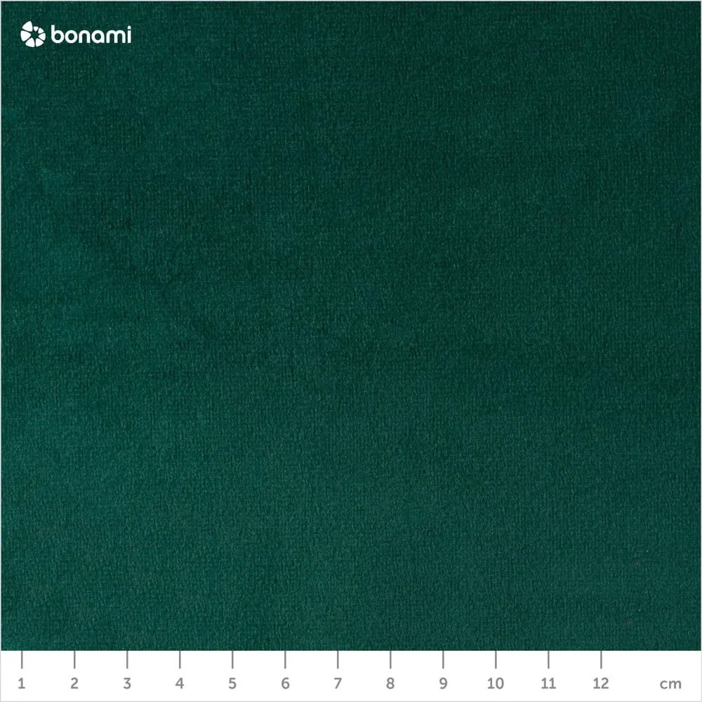 Canapea cu tapițerie din catifea Mazzini Sofas Benito, verde închis, 188 cm