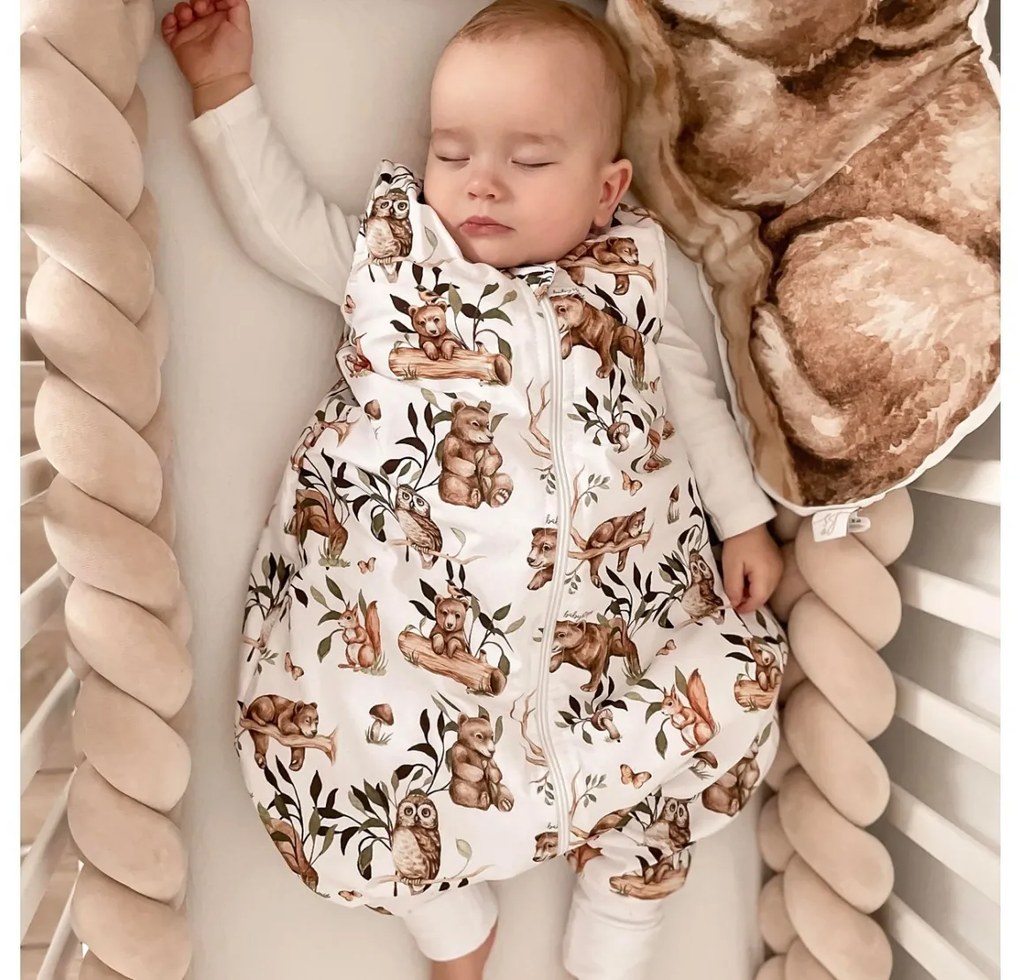 Sac de dormit cu picioare, bumbac 1 Tog, Happy Bear, XS, 6 - 12 luni