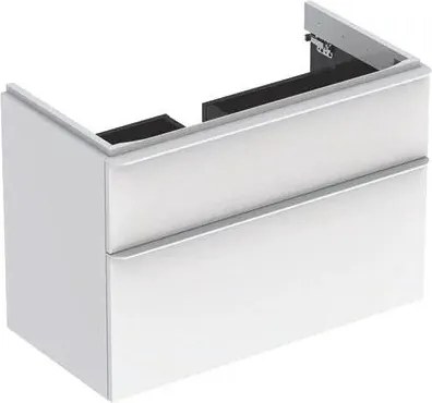 Dulap baza pentru lavoar suspendat Geberit Smyle Square alb 2 sertare 89 cm