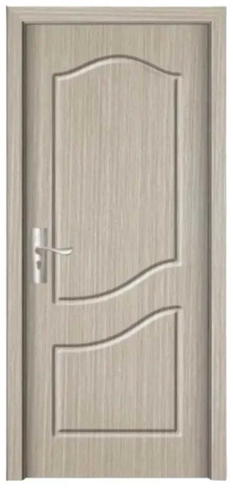Usa Interior din MDF Novo Doors ND80, Cadru din Lemn Masiv, KIT COMPLET, Toc , Manere si balamale incluse (Culoare: Nuc, Toc: Fix, Maner: Standard,