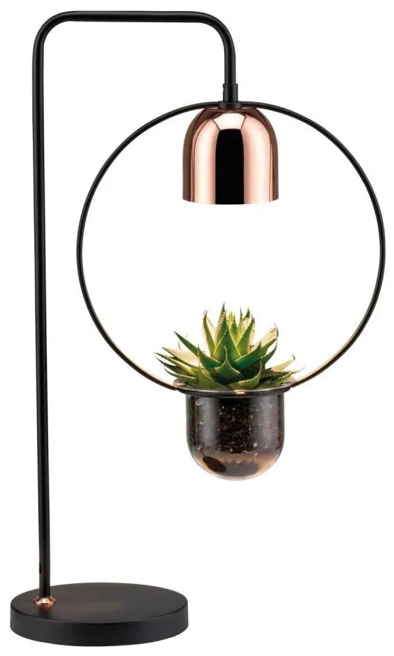 Paulmann 79746 - Lampă de masă FANJA, 1xGU10/20W, 230V, finisaj fumuriu