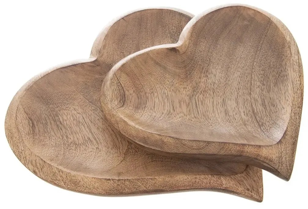 Tavă din lemn Orion Mango Heart 25 x 25 cm, L