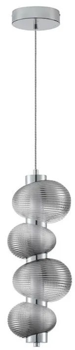 Lustra suspendata LED design modern Leda crom