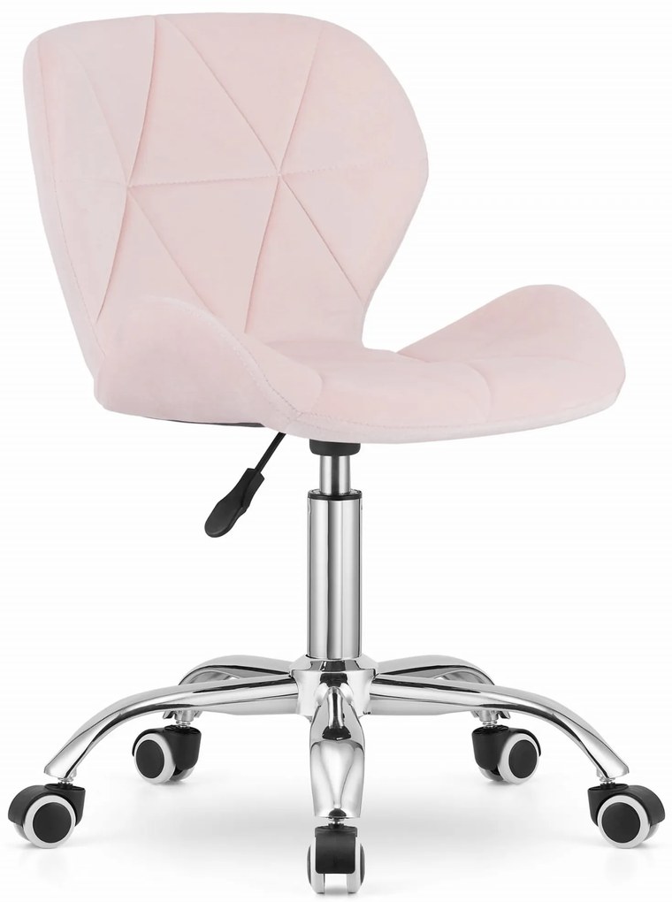 Scaun de birou AVOLA VELVET roz