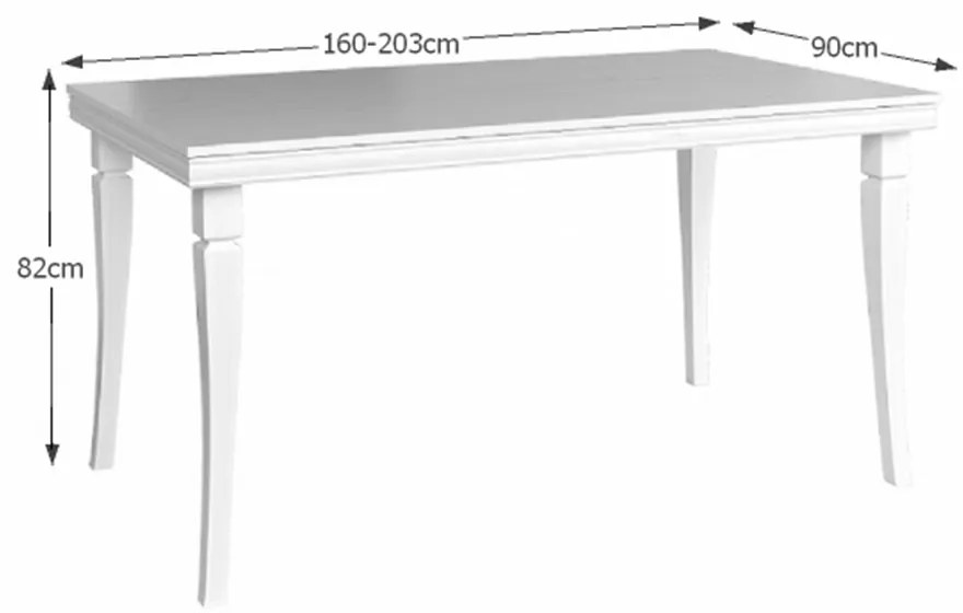 Masă de sufragerie Kraz ST (sosna andersen) (pentru 6 până la 8 persoane). 809041