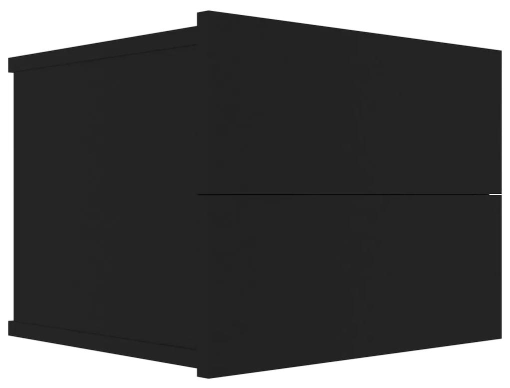801055 vidaXL Noptieră, negru, 40 x 30 x 30 cm, PAL