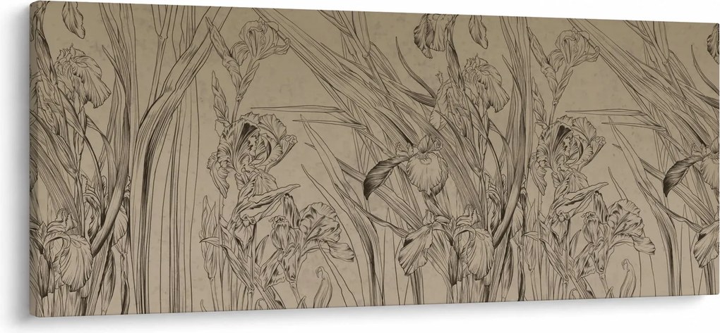 Tablou - Contururile plantelor (120x50 cm)