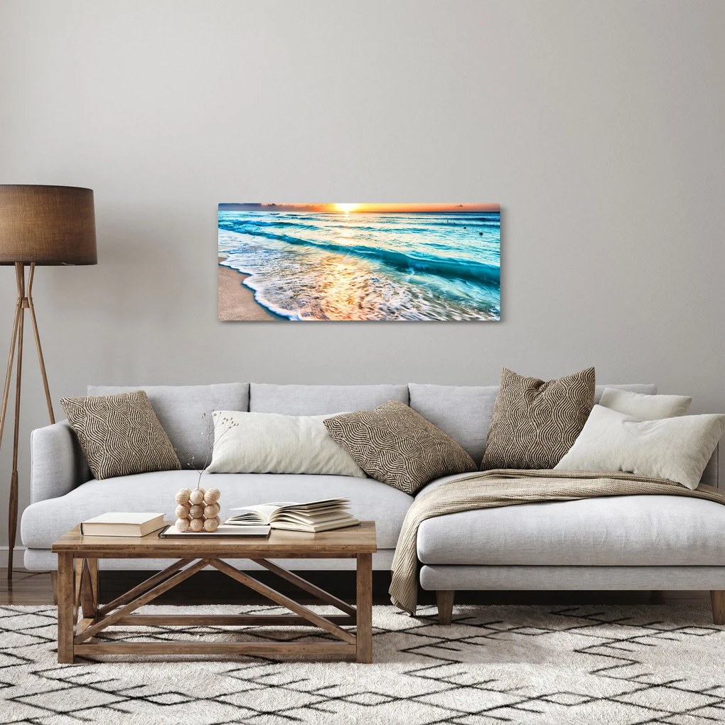 Tablou - Plaja de la mare (120x50 cm)