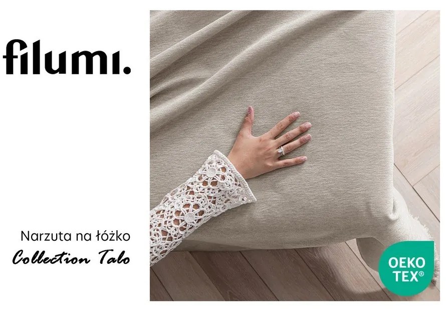 Cuvertură bej din janilie 220x240 cm Talo – Filumi
