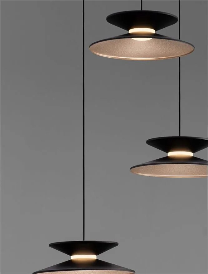 Lustra cu 3 pendule LED design modern Morfi