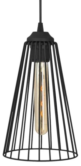 Lustră pe cablu TORRI 3xE27/15W/230V negru