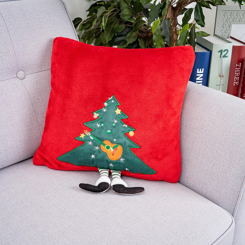 Față de pernă de Crăciun 4Home Merry Christmastree, 40 x 40 cm
