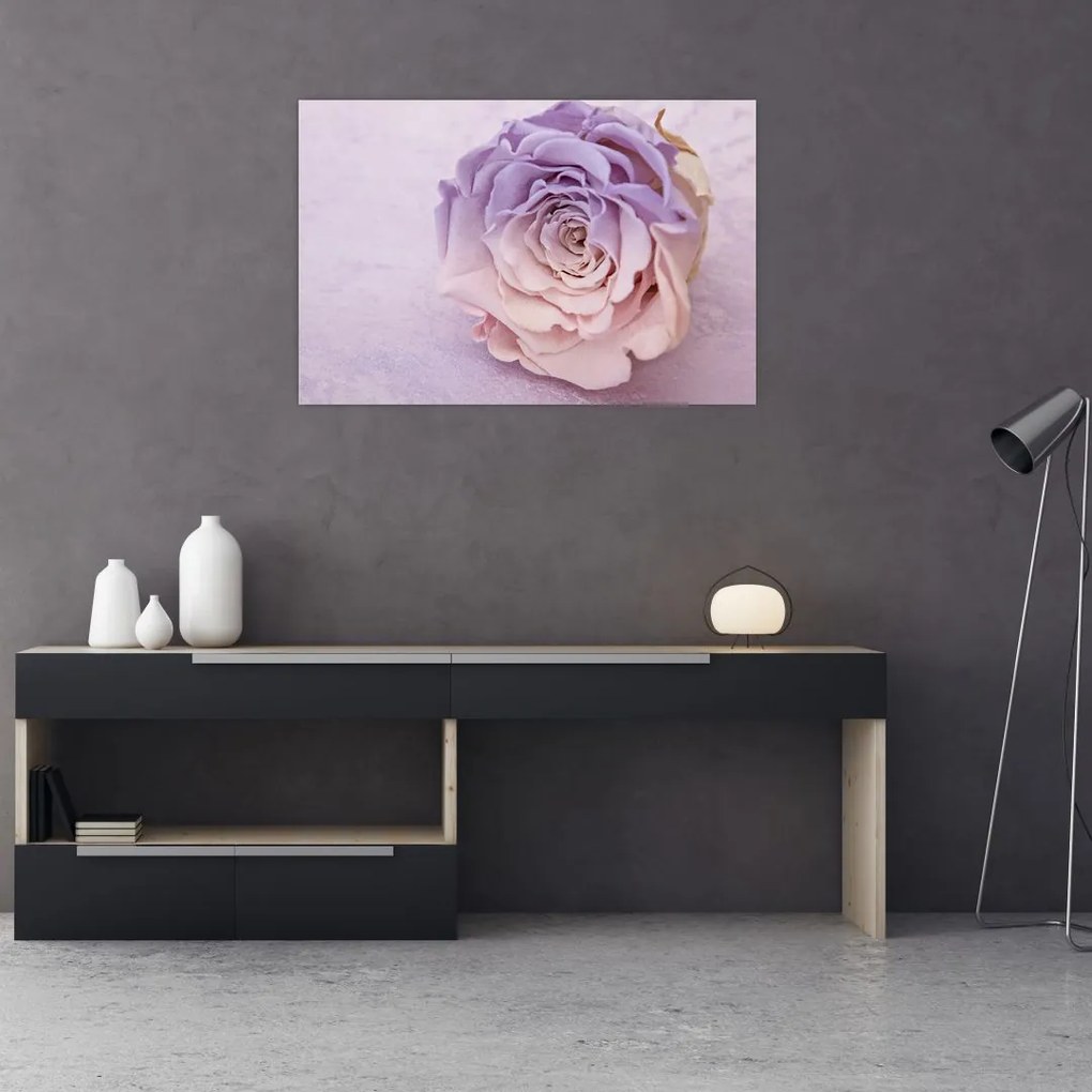 Tablou detaliu florii de trandafir (90x60 cm)