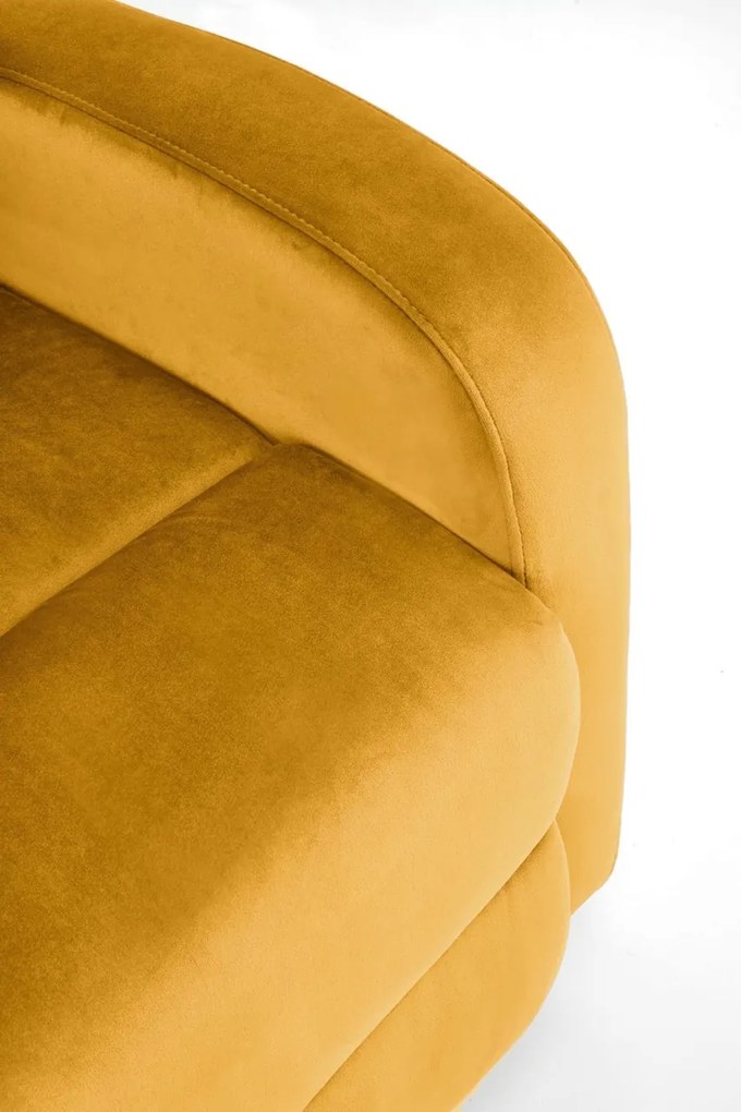 Fotoliu recliner Wonder mustariu H98 cm