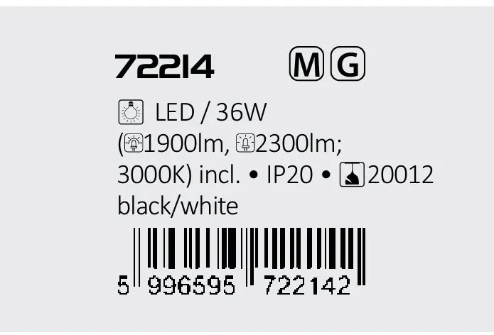 Lustra Suspendata Moderna, LED, Negru, Cital