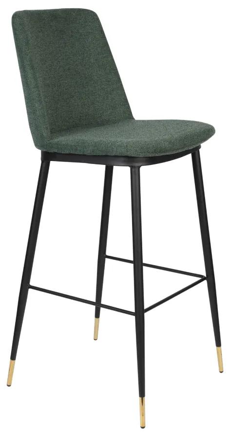 Set 2 scaune de bar verde H105cm Lionel