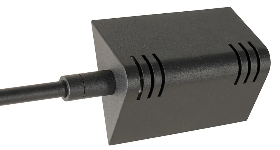 Lampa de perete de design neagră cu LED dimmer - Notia