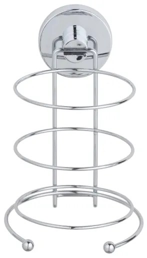 WENKO 20896100 - Suport pentru uscător de păr VACUUM-LOC MILAZZO 12x17 cm, crom lucios